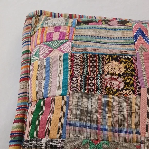 Colorful Patchwork Throw Pillow - Picture 4 of 9